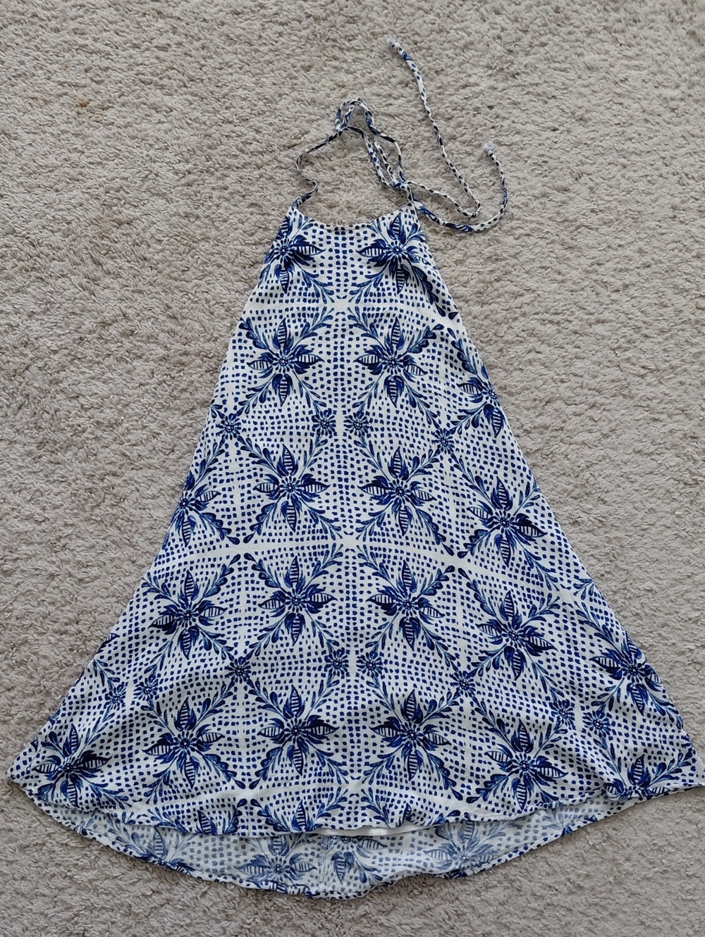 Show Me Your Mumu Blue Floral Halter Dress